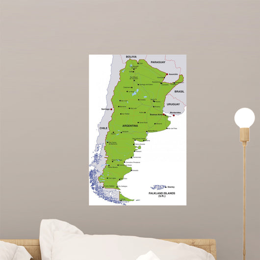 Map Argentina Wall Decal