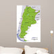 Map Argentina Wall Decal