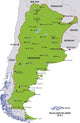 Map Argentina Wall Decal