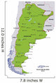 Map Argentina Wall Decal