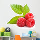 Bunch Red Raspberry White Wall Decal