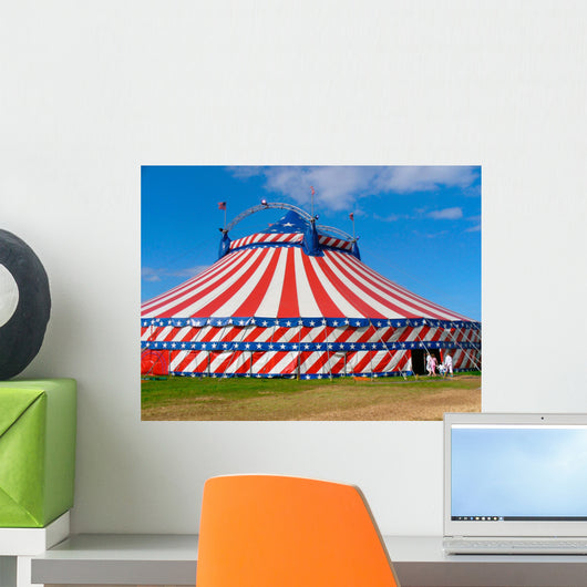 Circus Big Top Tent Wall Decal