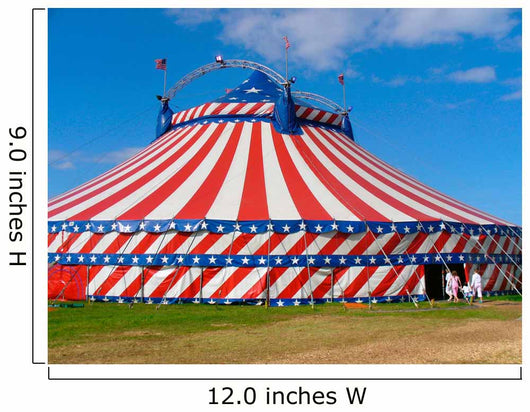 Circus Big Top Tent Wall Decal