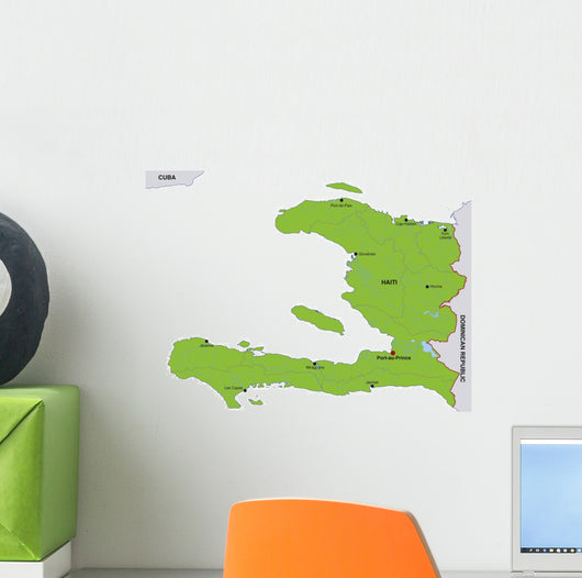 Haiti Map Wall Decal