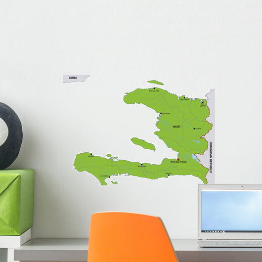 Haiti Map Wall Decal
