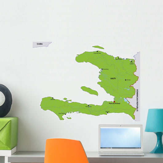 Haiti Map Wall Decal