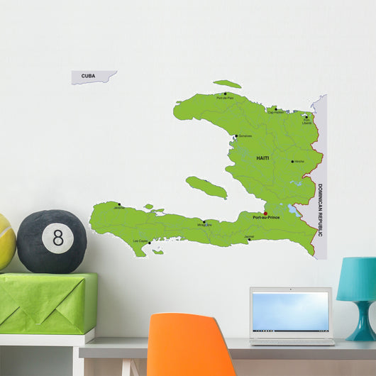 Haiti Map Wall Decal