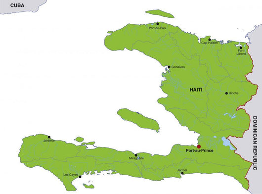 Haiti Map Wall Decal