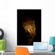 Leopard Portrait Bei Nacht Wall Decal