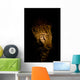 Leopard Portrait Bei Nacht Wall Decal