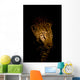 Leopard Portrait Bei Nacht Wall Decal