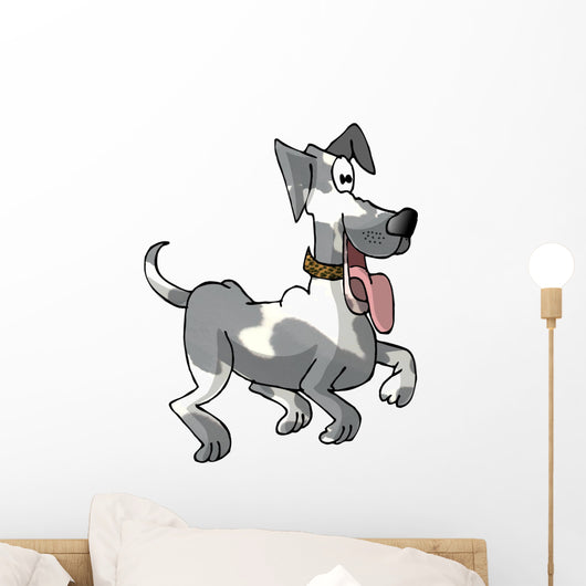 Prancing Dog Wall Decal