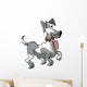 Prancing Dog Wall Decal