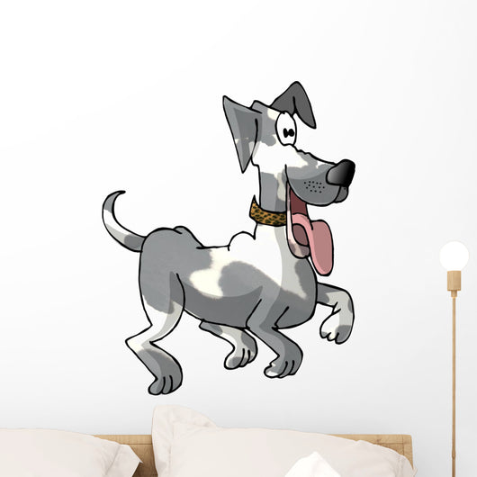 Prancing Dog Wall Decal