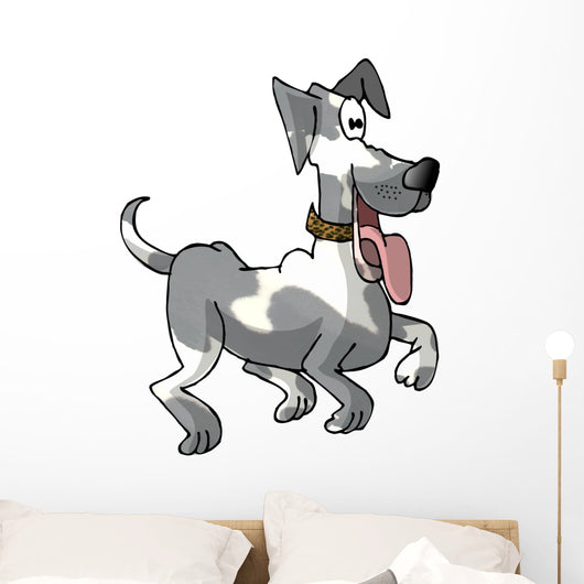 Prancing Dog Wall Decal