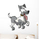 Prancing Dog Wall Decal