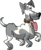 Prancing Dog Wall Decal