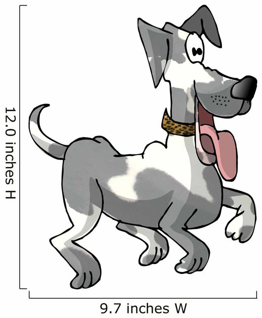 Prancing Dog Wall Decal