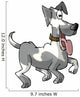Prancing Dog Wall Decal