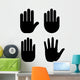 Human Hand Palm Icon Wall Stickers Wall Decal