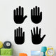 Human Hand Palm Icon Wall Stickers Wall Decal