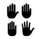 Human Hand Palm Icon Wall Stickers Wall Decal