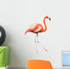 Dancing Red Caribbean Flamingo Wall Decal