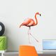 Dancing Red Caribbean Flamingo Wall Decal