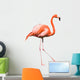 Dancing Red Caribbean Flamingo Wall Decal