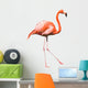 Dancing Red Caribbean Flamingo Wall Decal