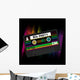Vector 80s Party Wall Decal