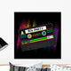 Vector 80s Party Wall Decal