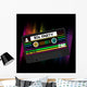 Vector 80s Party Wall Decal