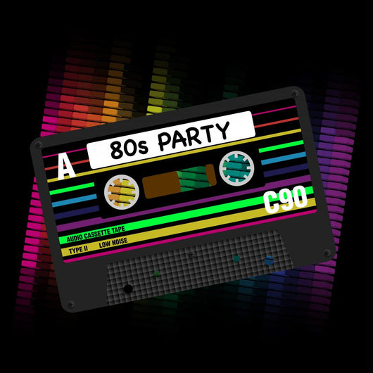 Vector 80s Party Wall Decal