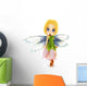 Cute Toon Fairy with Wall Decal