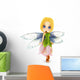 Cute Toon Fairy with Wall Decal