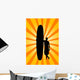Retro Surfer Wall Decal