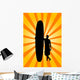 Retro Surfer Wall Decal