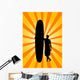 Retro Surfer Wall Decal