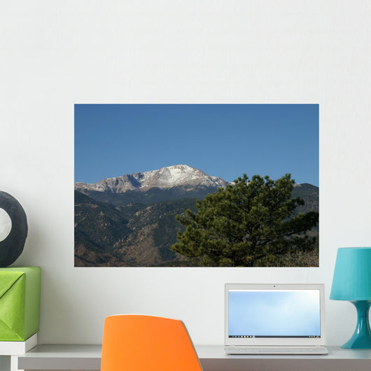 Pikes Peak with Evergreen Wall Decal