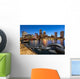 Boston Skyline Dusk as Wall Decal