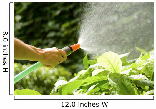 Watering Plants with Garden Wall Decal