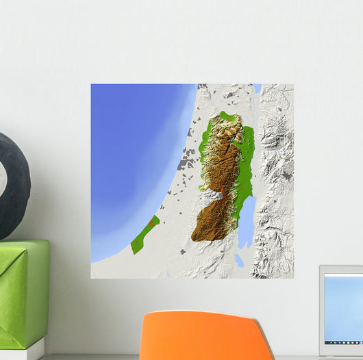 West Bank and Gaza Wall Decal