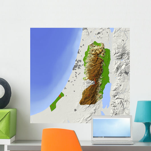 West Bank and Gaza Wall Decal