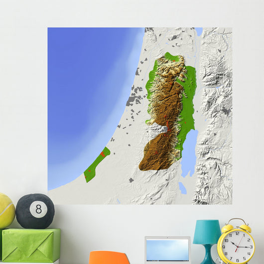 West Bank and Gaza Wall Decal