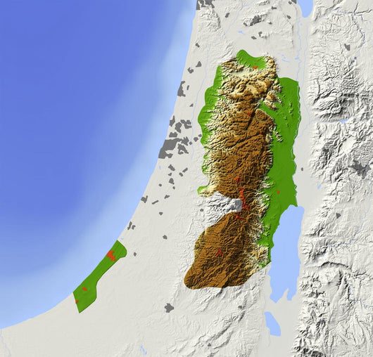 West Bank and Gaza Wall Decal