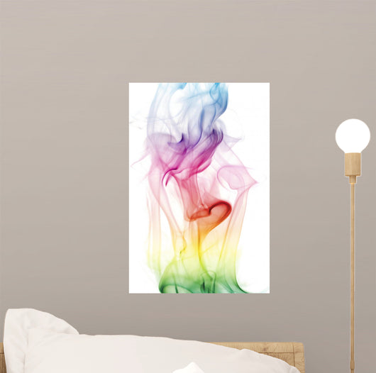 Colorful Rainbow Smoke Wall Decal