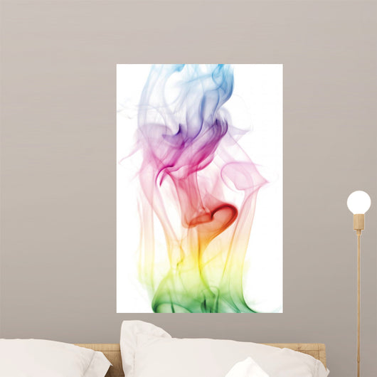 Colorful Rainbow Smoke Wall Decal