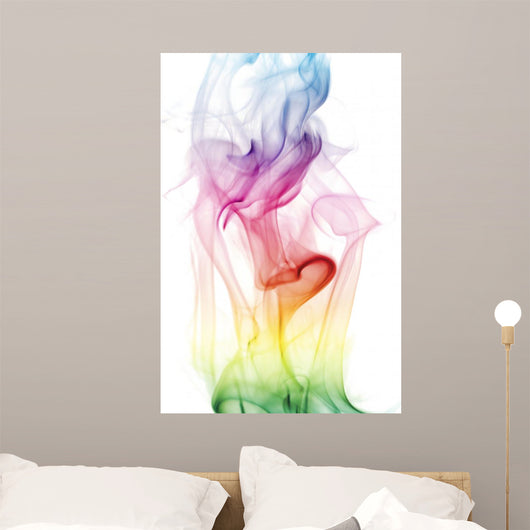 Colorful Rainbow Smoke Wall Decal