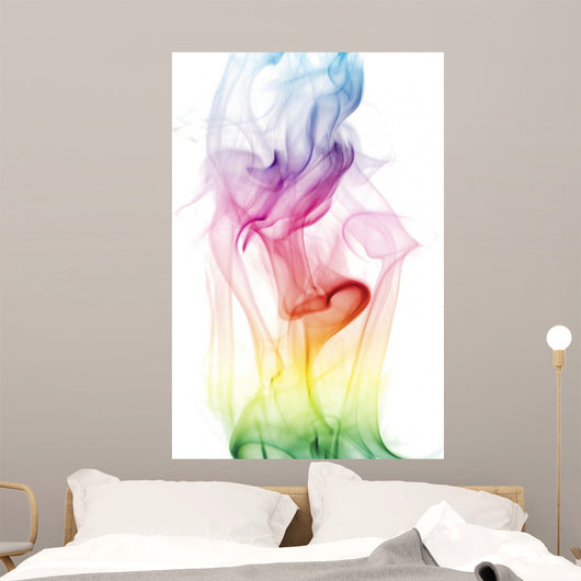 Colorful Rainbow Smoke Wall Decal